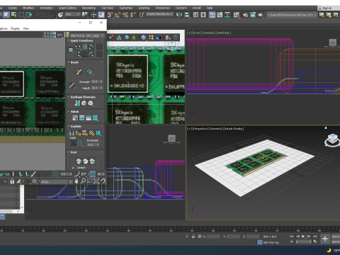 RAM SO-DIMM 3D मॉडल