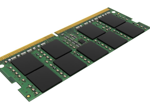RAM SO-DIMM Modelo 3D