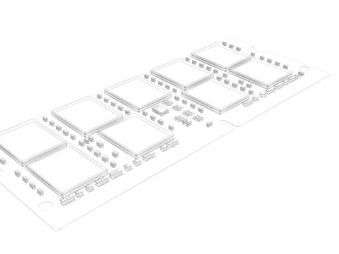 RAM SO-DIMM Modelo 3D