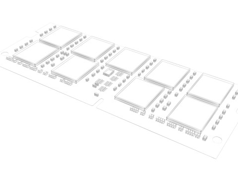 RAM SO-DIMM Modelo 3D