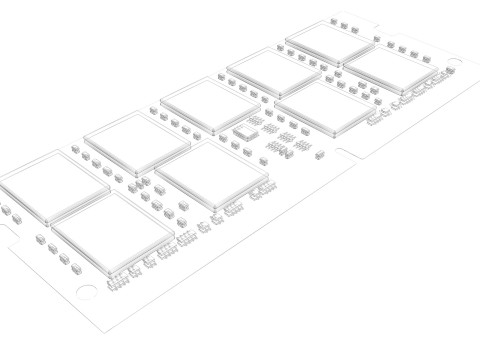 RAM SO-DIMM Modelo 3D