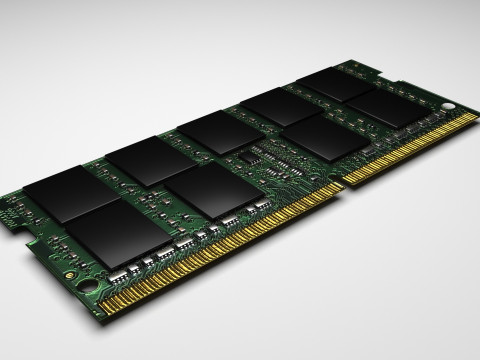RAM SO-DIMM Modelo 3D