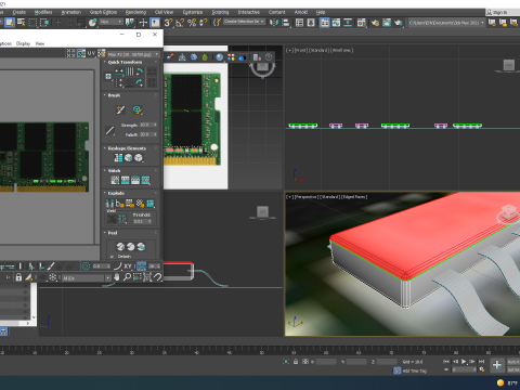 RAM SO-DIMM Modelo 3D