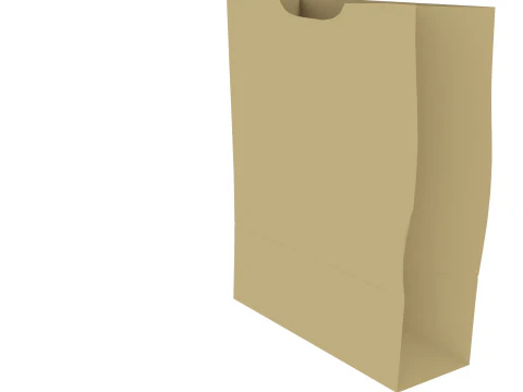 Paper Bags Set 3D Model