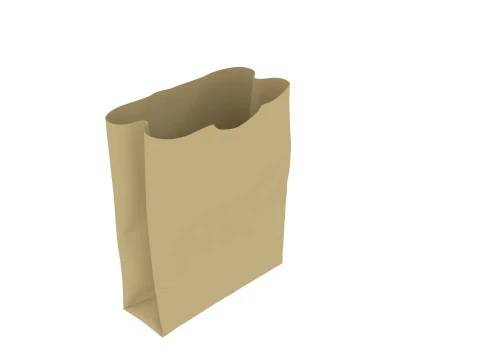 Paper Bags Set 3D Model
