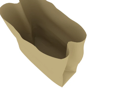 Paper Bags Set 3D Model