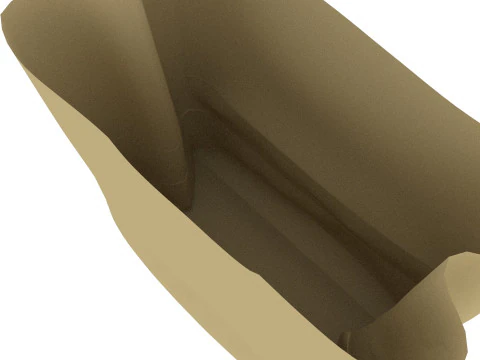 Paper Bags Set 3D Model