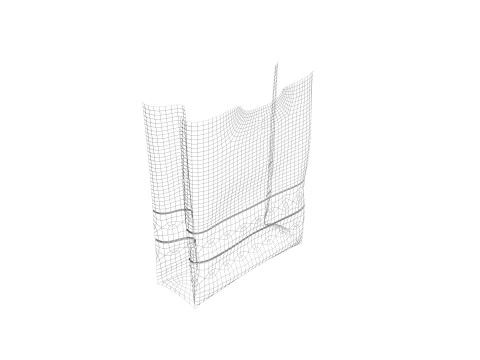 Paper Bags Set 3D Model