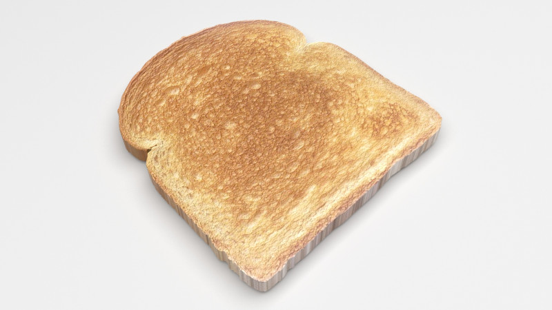 Toast Modello 3D .c4d .max .obj .3ds .fbx .stl .blend 