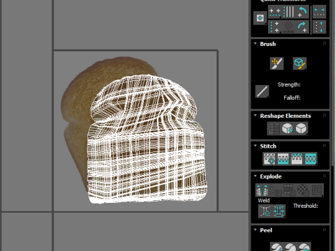 Toast Modello 3D