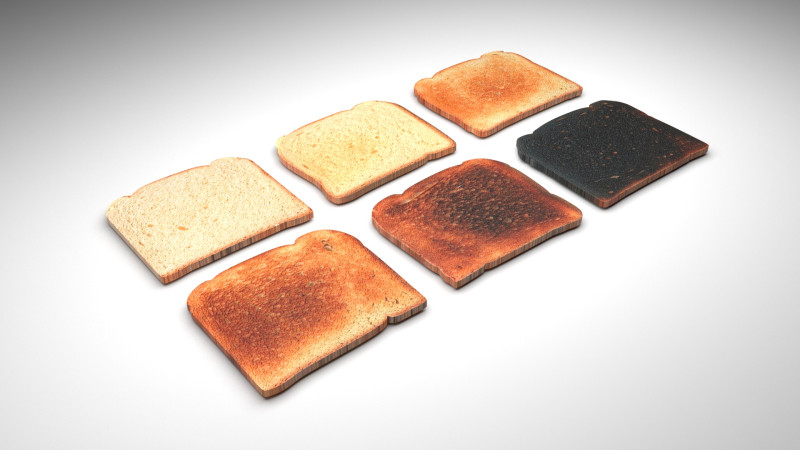 Toasts Collection Modelo 3D .c4d .max .obj .3ds .fbx .stl .blend 