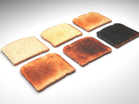 Kolekcja tost&oacute;w Model 3D