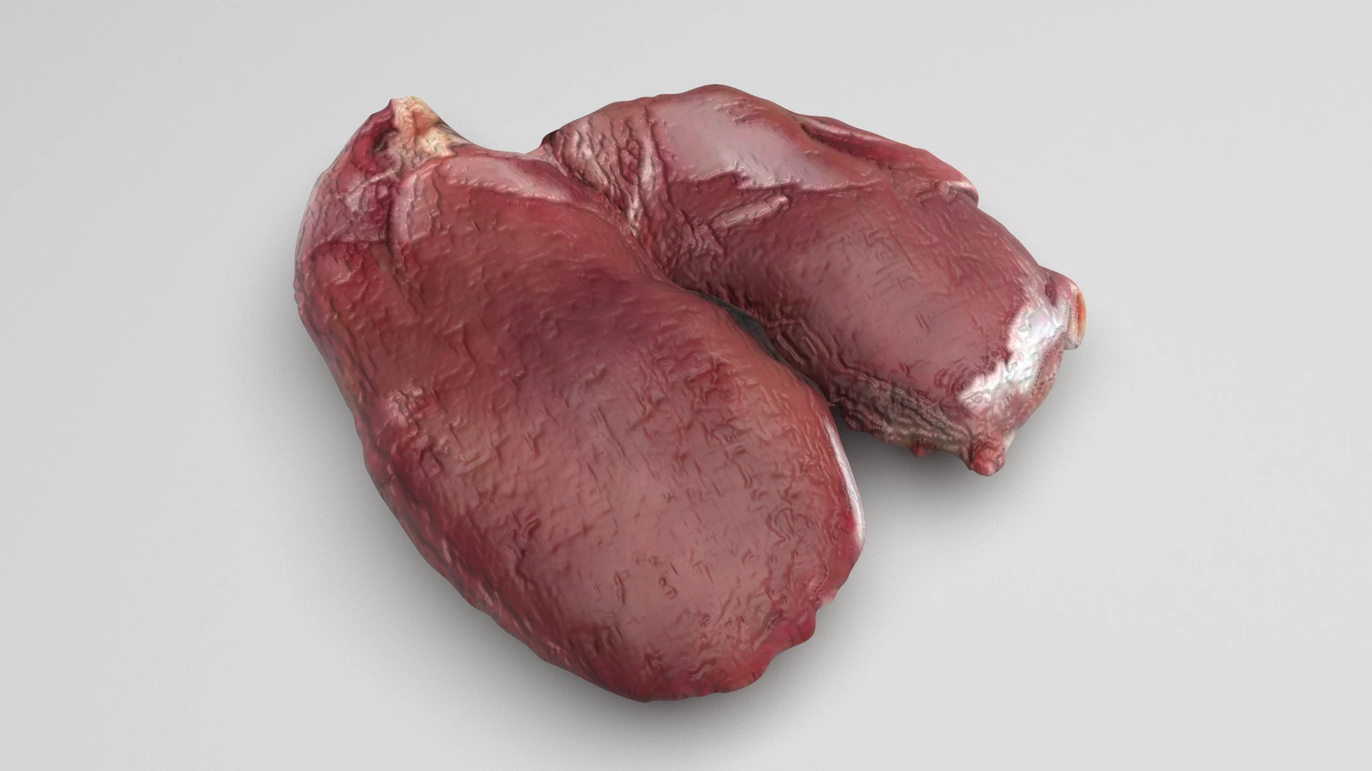 Chicken Liver 3D Model .c4d .max .obj .3ds .fbx .stl .blend