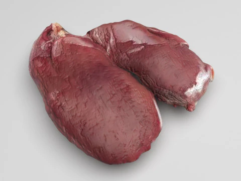 Fígado de Frango Modelo 3D