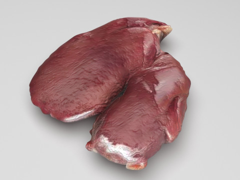 Chicken Liver 3D Modell