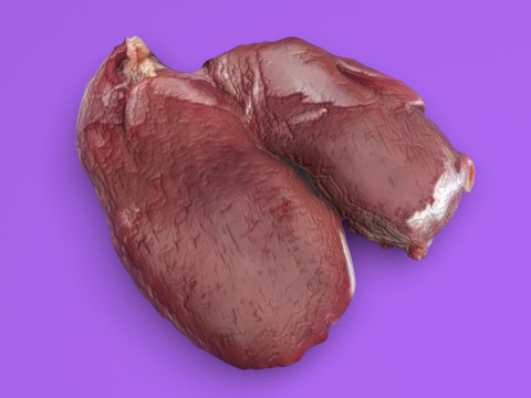 Chicken Liver 3D Modell