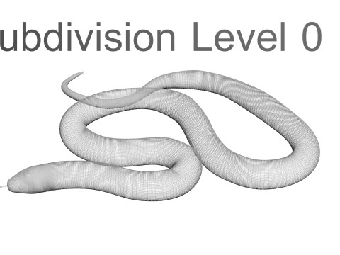 Crowned Snake Model 3D