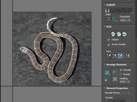 Crowned Snake Model 3D