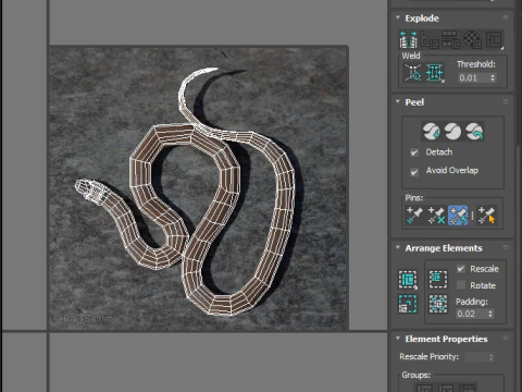 Crowned Snake 3D Model