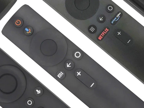 Xiaomi TV Box Remote Controls Set 3D Model