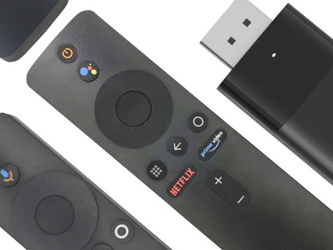 Xiaomi TV Box Remote Controls Set 3D Model