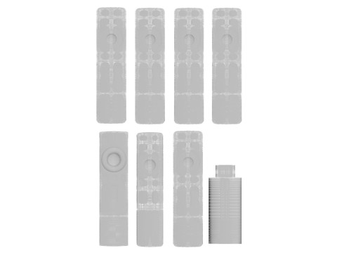 Xiaomi TV Box Remote Controls Set 3D Model