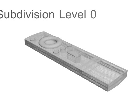 Xiaomi TV Box Remote Controls Set 3D Model