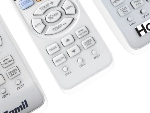 Haier Air Conditioner Remote Controls Set 3D Model