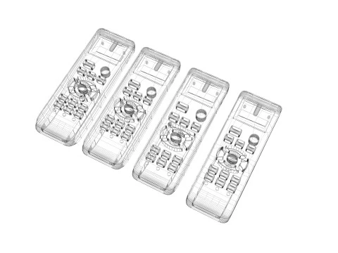 Haier Air Conditioner Remote Controls Set 3D Model