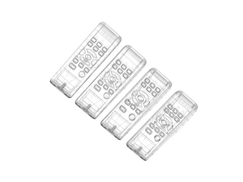 Haier Air Conditioner Remote Controls Set 3D Model