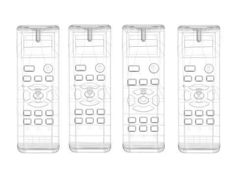 Haier Air Conditioner Remote Controls Set Model 3D
