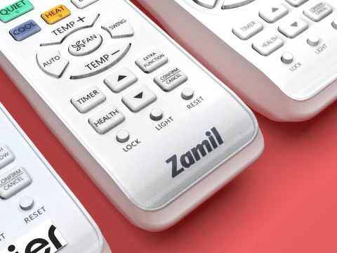Haier Air Conditioner Remote Controls Set 3D Model