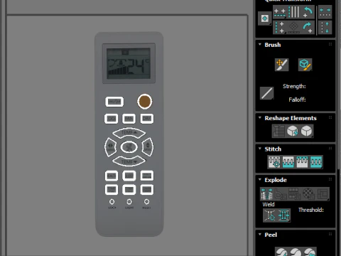 Haier Air Conditioner Remote Controls Set 3D Model