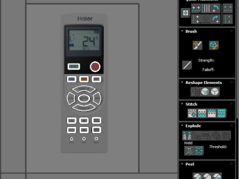 Haier Air Conditioner Remote Controls Set Model 3D