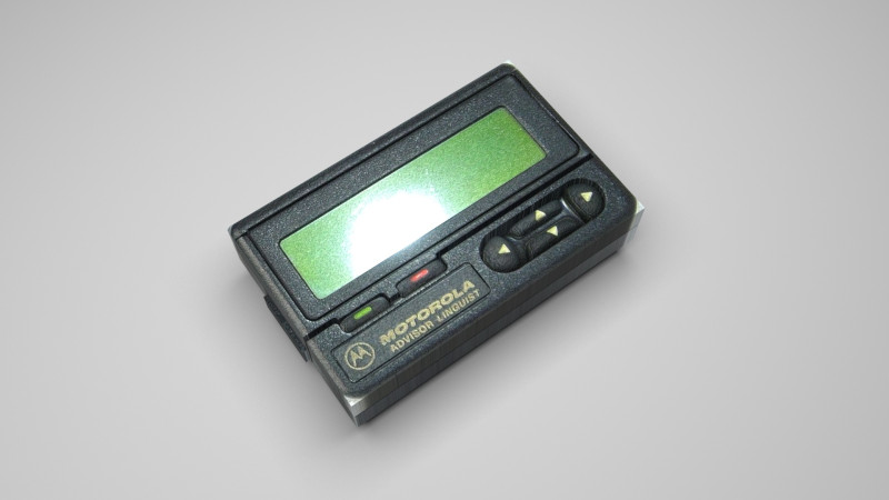 Alphanumeric Pager Model 3D .c4d .max .obj .3ds .fbx .stl .blend 