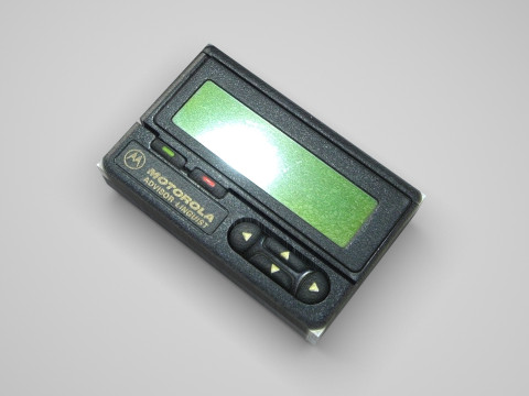 Alphanumeric Pager Model 3D