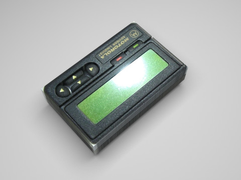 Alphanumeric Pager Model 3D