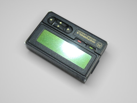 Alphanumeric Pager Model 3D