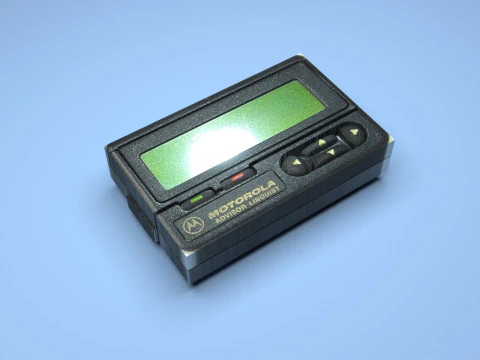 Alphanumeric Pager 3D Model