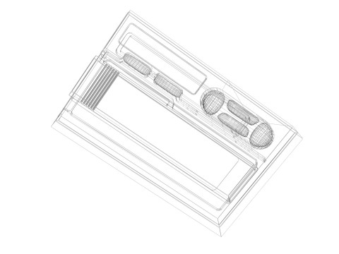 Alphanumeric Pager Model 3D
