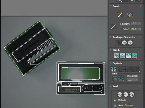 Alphanumeric Pager Model 3D