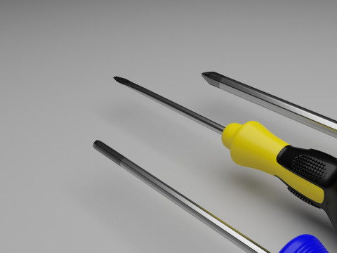 3 Piece Screwdriver Set Modelo 3D