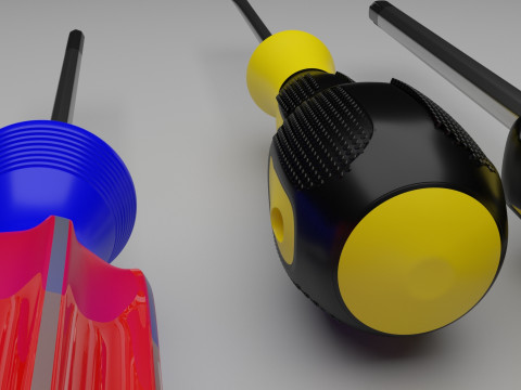 3 Piece Screwdriver Set Modelo 3D