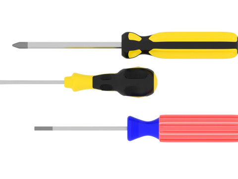 3 Piece Screwdriver Set Modelo 3D