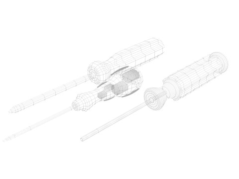 3 Piece Screwdriver Set Modelo 3D
