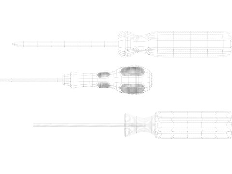 3 Piece Screwdriver Set Modelo 3D