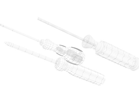 3 Piece Screwdriver Set Modelo 3D