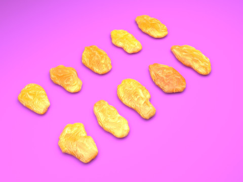 Yellow Raisins 3D Model