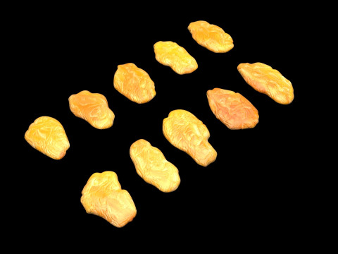 Yellow Raisins 3D Model
