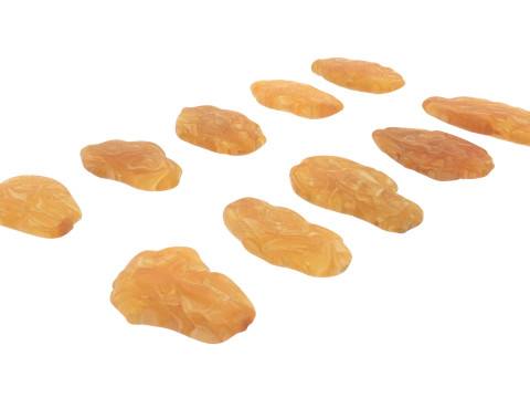 Yellow Raisins 3D Model